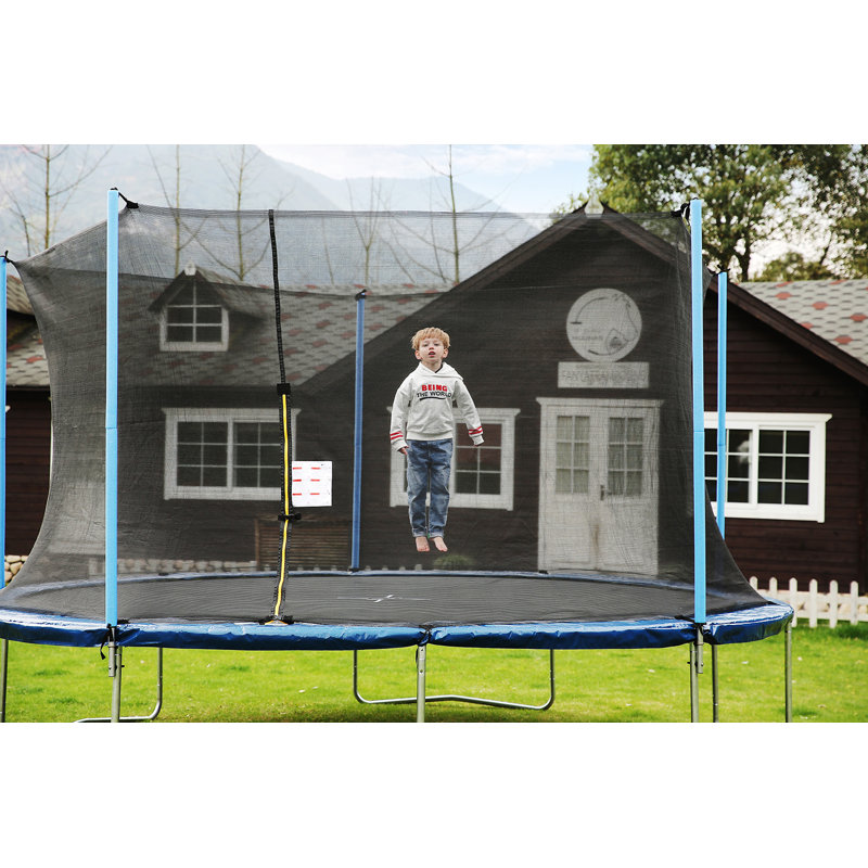 Super Jumper AirBound 14ft trampoline with Safety Enclosure combo Reviews Wayfair